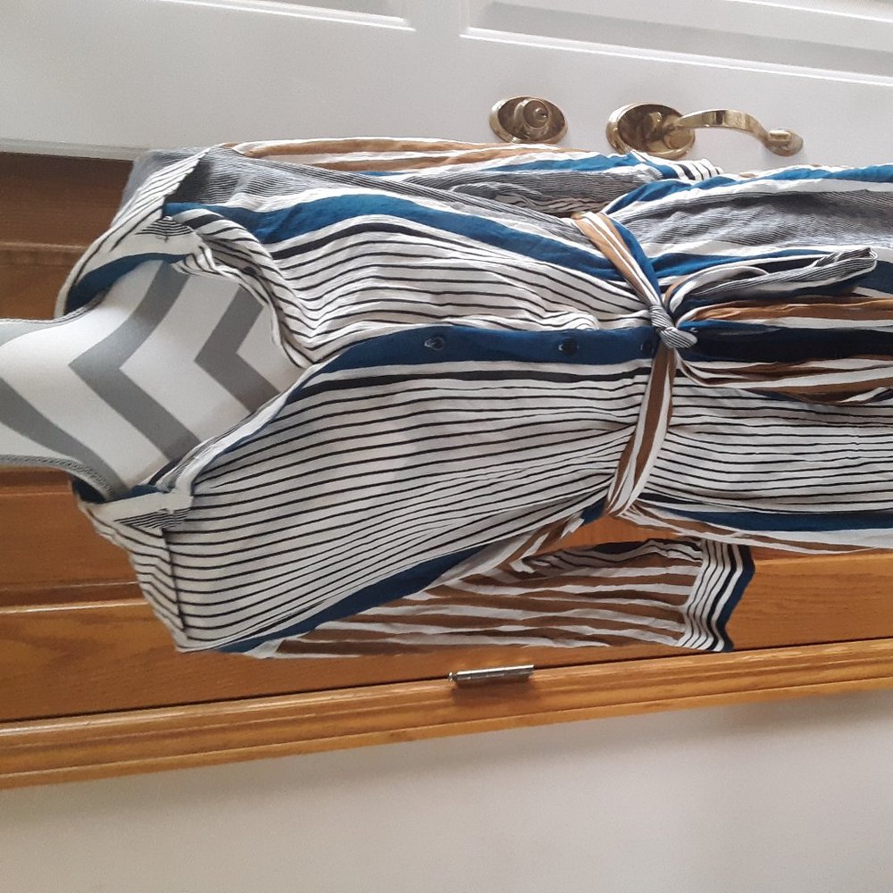 Stripped Zara Basic Dress NEVER WORN